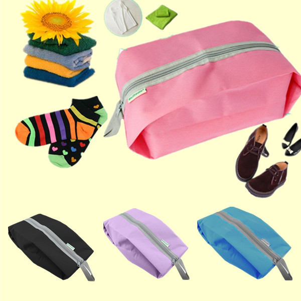 Laundry Waterproof Travel Bag Zipper Portable Storage Bag Shoe Pouch